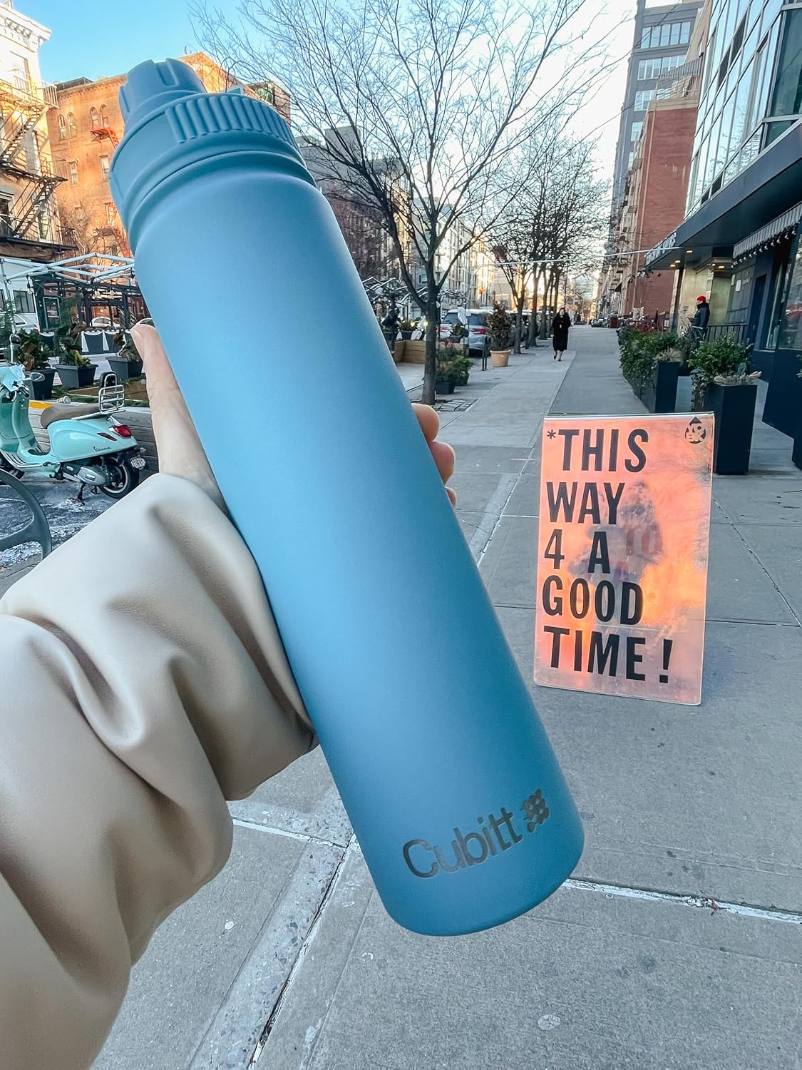 Hydro Bottle 24 oz – Insulated Steel – Mint Green | 2 Leak-Proof Lids, Cold 24h/Hot 12h