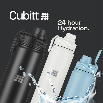 Hydro Bottle 24 oz – Insulated Steel – Mint Green | 2 Leak-Proof Lids, Cold 24h/Hot 12h