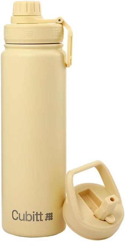 Hydro Bottle 24 oz – Insulated Steel – Mint Green | 2 Leak-Proof Lids, Cold 24h/Hot 12h