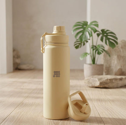 Hydro Bottle 24 oz – Insulated Steel – Mint Green | 2 Leak-Proof Lids, Cold 24h/Hot 12h