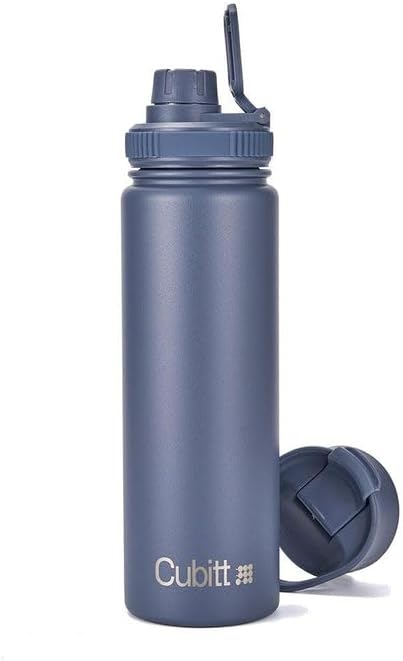 Hydro Bottle 24 oz – Insulated Steel – Mint Green | 2 Leak-Proof Lids, Cold 24h/Hot 12h