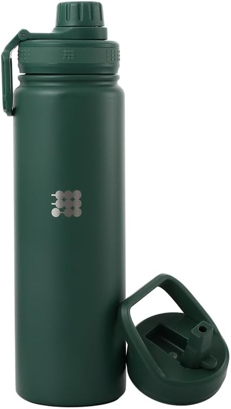 Hydro Bottle 24 oz – Insulated Steel – Mint Green | 2 Leak-Proof Lids, Cold 24h/Hot 12h