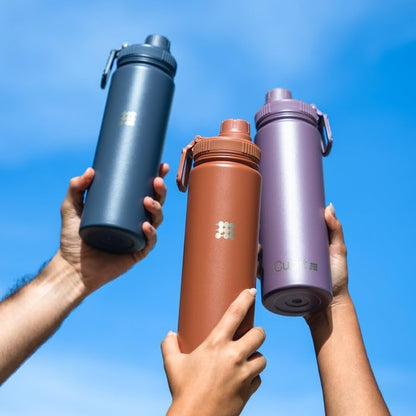 Hydro Bottle 24 oz – Insulated Steel – Mint Green | 2 Leak-Proof Lids, Cold 24h/Hot 12h