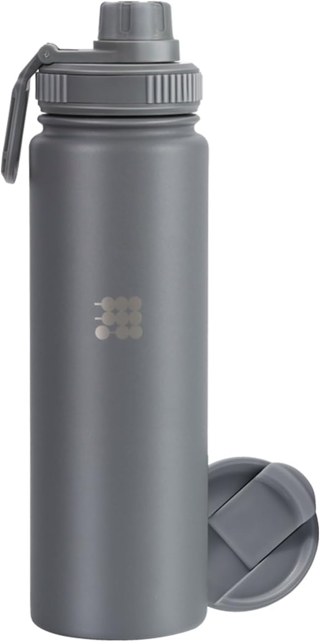 Hydro Bottle 24 oz – Insulated Steel – Mint Green | 2 Leak-Proof Lids, Cold 24h/Hot 12h