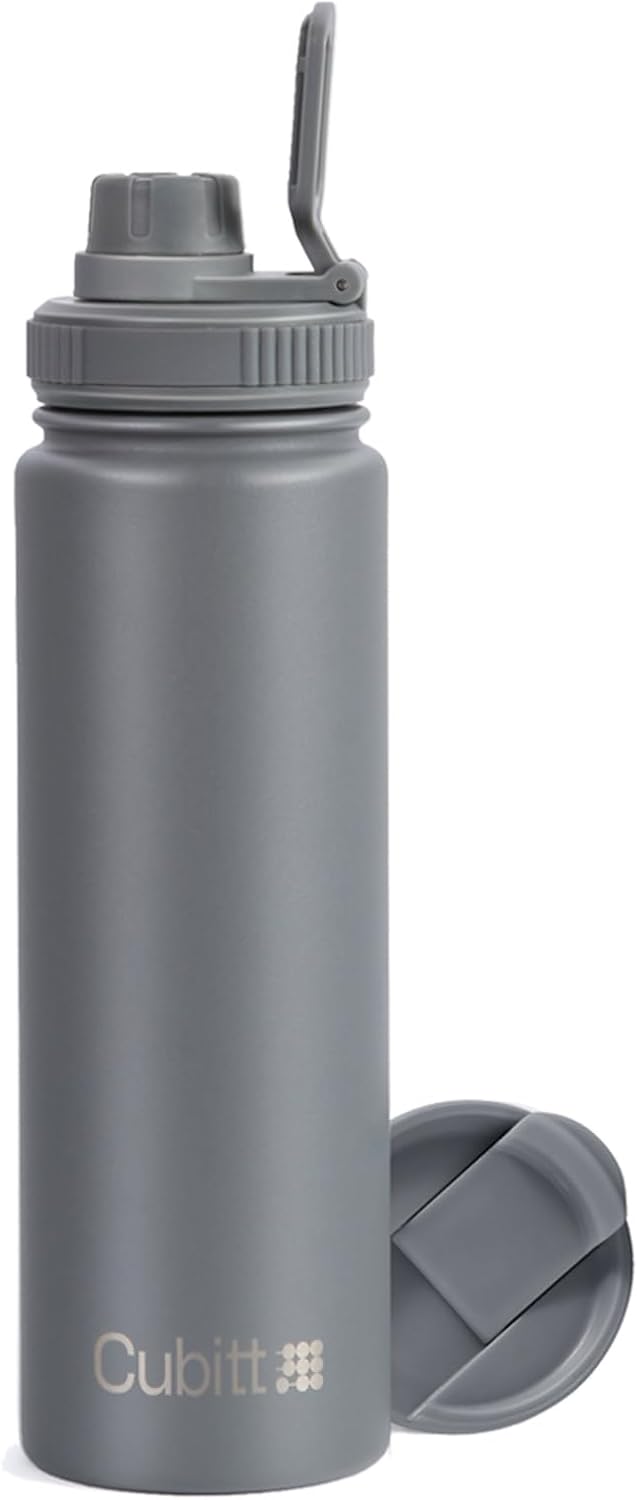 Hydro Bottle 24 oz – Insulated Steel – Mint Green | 2 Leak-Proof Lids, Cold 24h/Hot 12h