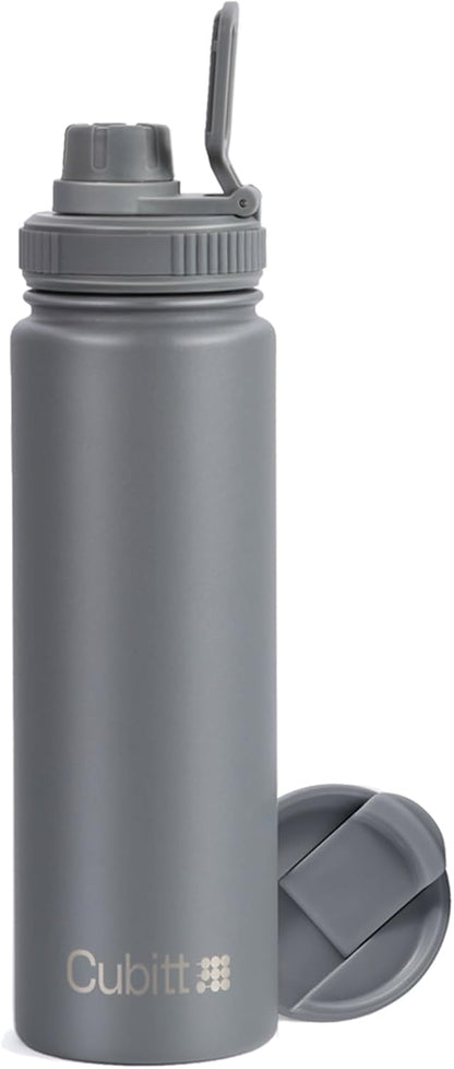 Hydro Bottle 24 oz – Insulated Steel – Mint Green | 2 Leak-Proof Lids, Cold 24h/Hot 12h