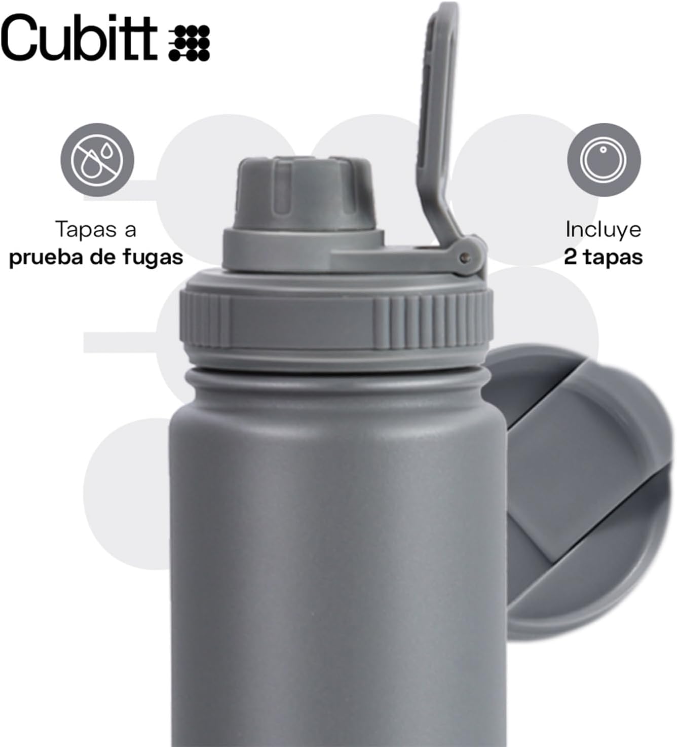 Hydro Bottle 24 oz – Insulated Steel – Mint Green | 2 Leak-Proof Lids, Cold 24h/Hot 12h