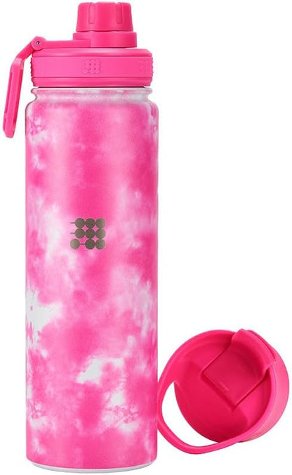Hydro Bottle 24 oz – Insulated Steel – Mint Green | 2 Leak-Proof Lids, Cold 24h/Hot 12h