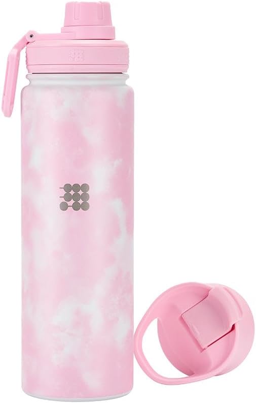 Hydro Bottle 24 oz – Insulated Steel – Mint Green | 2 Leak-Proof Lids, Cold 24h/Hot 12h