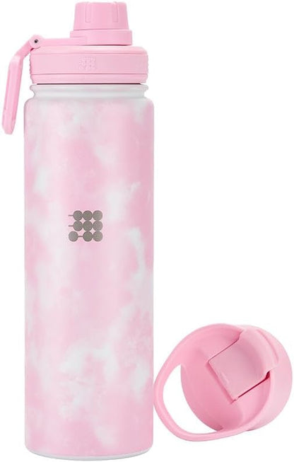 Hydro Bottle 24 oz – Insulated Steel – Mint Green | 2 Leak-Proof Lids, Cold 24h/Hot 12h