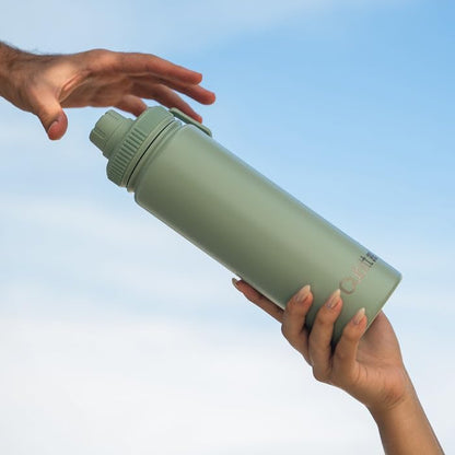 Hydro Bottle 24 oz – Insulated Steel – Mint Green | 2 Leak-Proof Lids, Cold 24h/Hot 12h