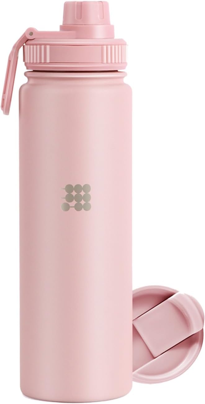 Hydro Bottle 24 oz – Insulated Steel – Mint Green | 2 Leak-Proof Lids, Cold 24h/Hot 12h