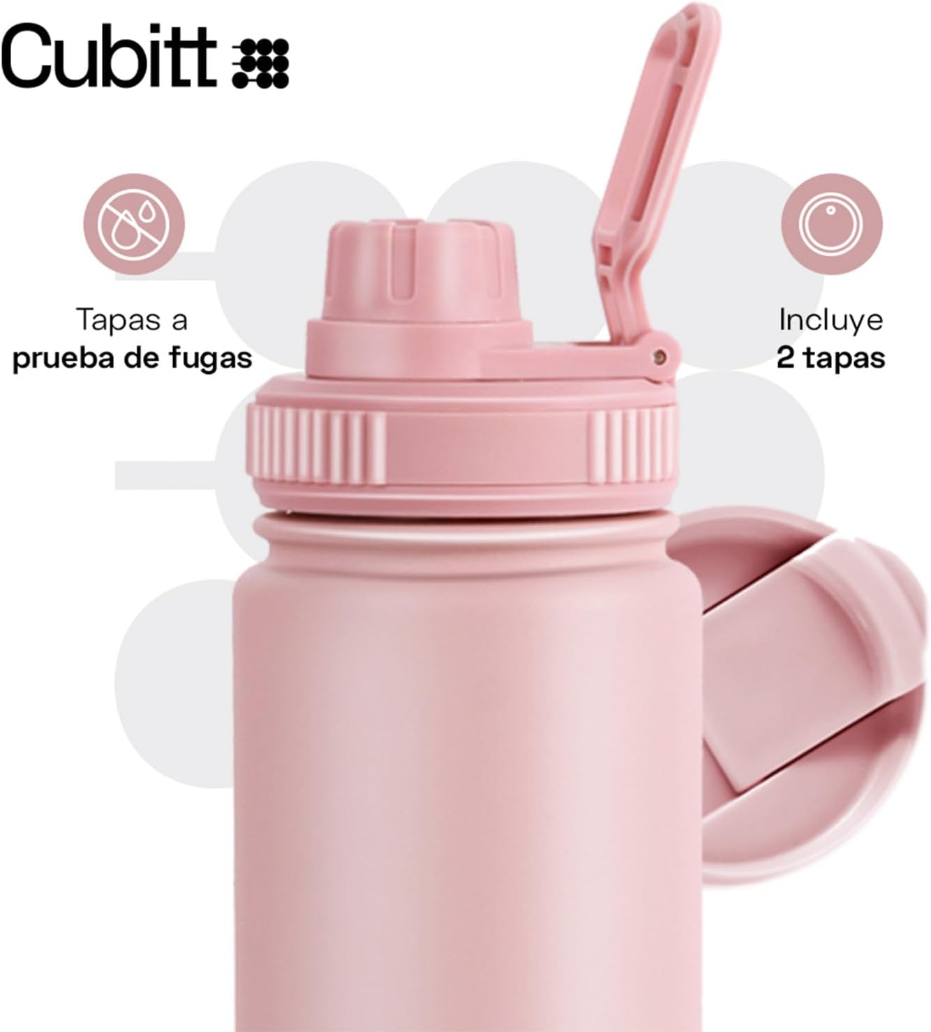 Hydro Bottle 24 oz – Insulated Steel – Mint Green | 2 Leak-Proof Lids, Cold 24h/Hot 12h