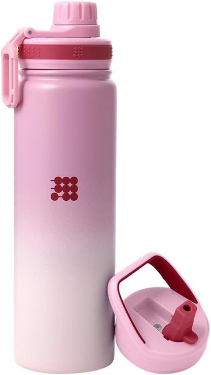 Hydro Bottle 24 oz – Insulated Steel – Mint Green | 2 Leak-Proof Lids, Cold 24h/Hot 12h