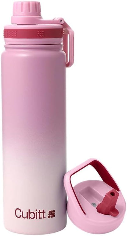 Hydro Bottle 24 oz – Insulated Steel – Mint Green | 2 Leak-Proof Lids, Cold 24h/Hot 12h