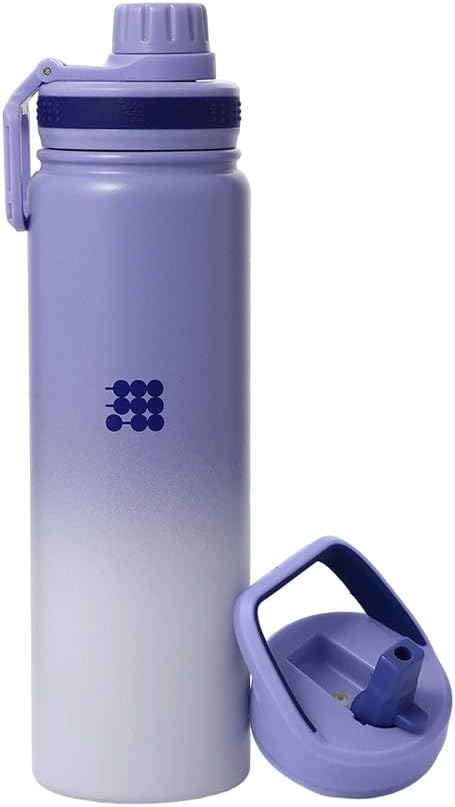 Hydro Bottle 24 oz – Insulated Steel – Mint Green | 2 Leak-Proof Lids, Cold 24h/Hot 12h