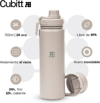 Hydro Bottle 24 oz – Insulated Steel – Mint Green | 2 Leak-Proof Lids, Cold 24h/Hot 12h