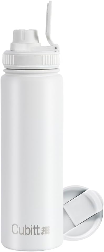 Hydro Bottle 24 oz – Insulated Steel – Mint Green | 2 Leak-Proof Lids, Cold 24h/Hot 12h