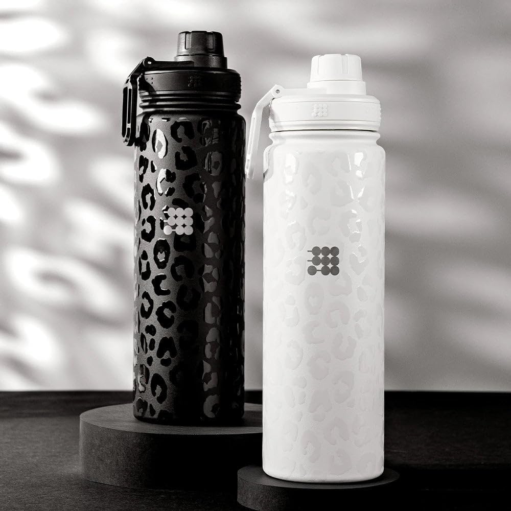 Hydro Bottle 24 oz – Insulated Steel – Mint Green | 2 Leak-Proof Lids, Cold 24h/Hot 12h