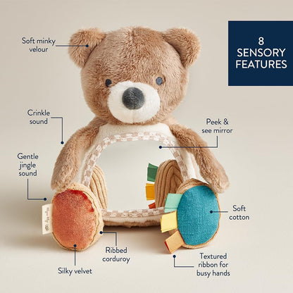 Sensory Tummy Time Mirror Infant Toy - Ages 0 Months & Up (Bear)