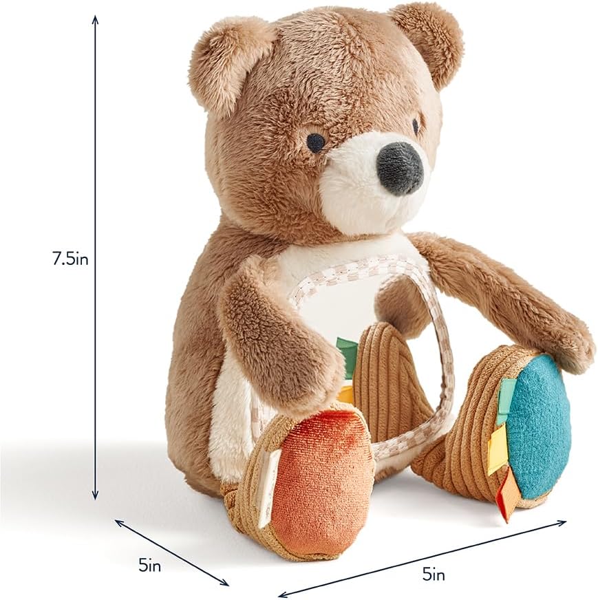 Sensory Tummy Time Mirror Infant Toy - Ages 0 Months & Up (Bear)