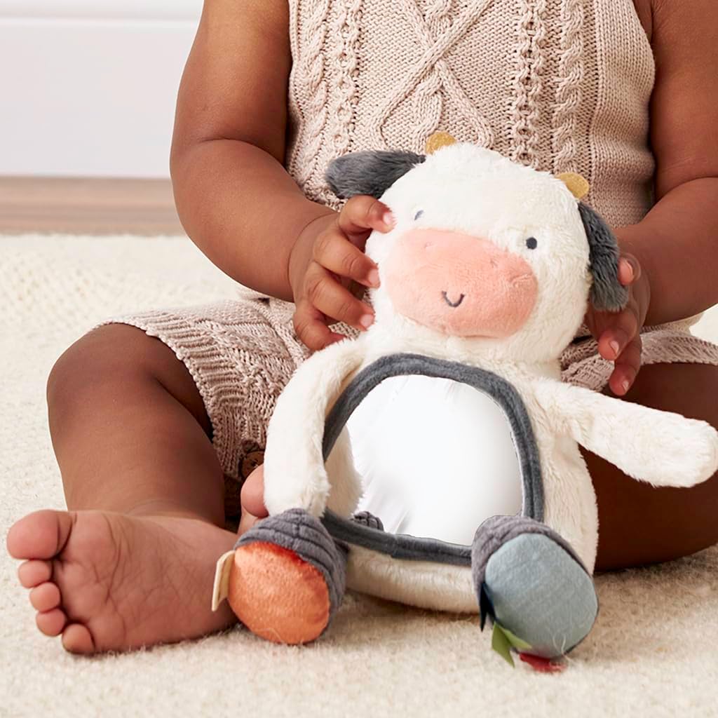 Sensory Tummy Time Mirror Infant Toy - Ages 0 Months & Up (Bear)