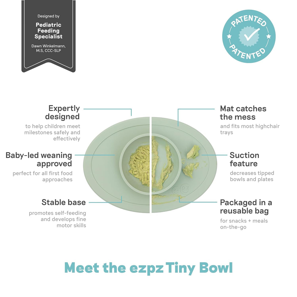 Tiny Plate + Tiny Bowl - baby essentials plate and bowl set