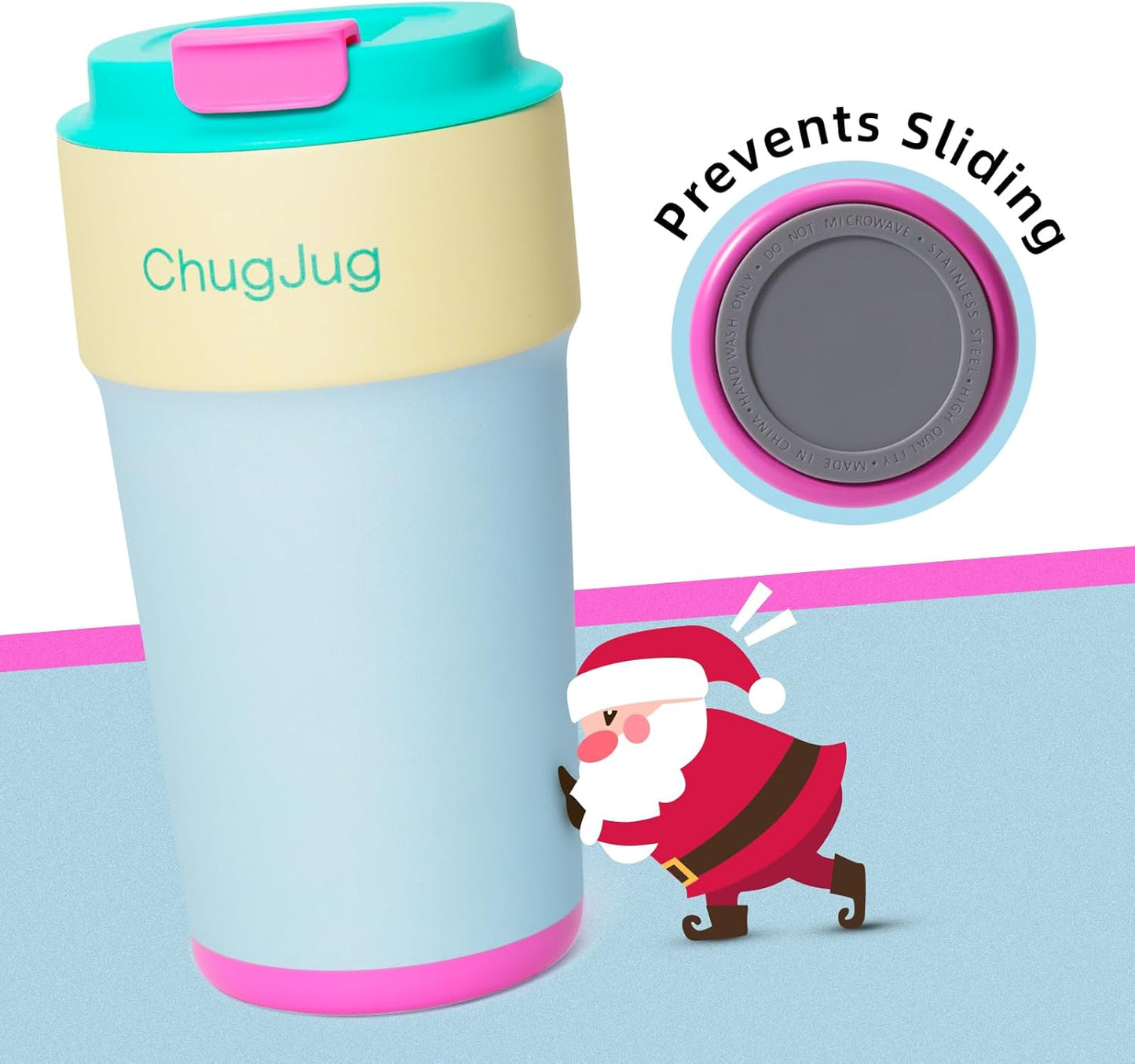 16 oz Travel Coffee Mug with Ceramic Coating, Leak-Proof Vacuum Insulated Coffee Tumbler with Lid, Reusable Double Wall Stainless Steel Travel Cup for Hot& Cold Drinks (Violet Dream)