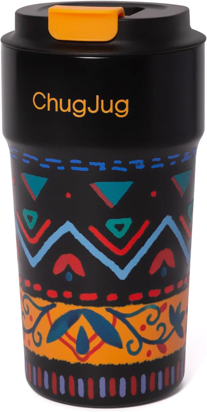16 oz Travel Coffee Mug with Ceramic Coating, Leak-Proof Vacuum Insulated Coffee Tumbler with Lid, Reusable Double Wall Stainless Steel Travel Cup for Hot& Cold Drinks (Violet Dream)