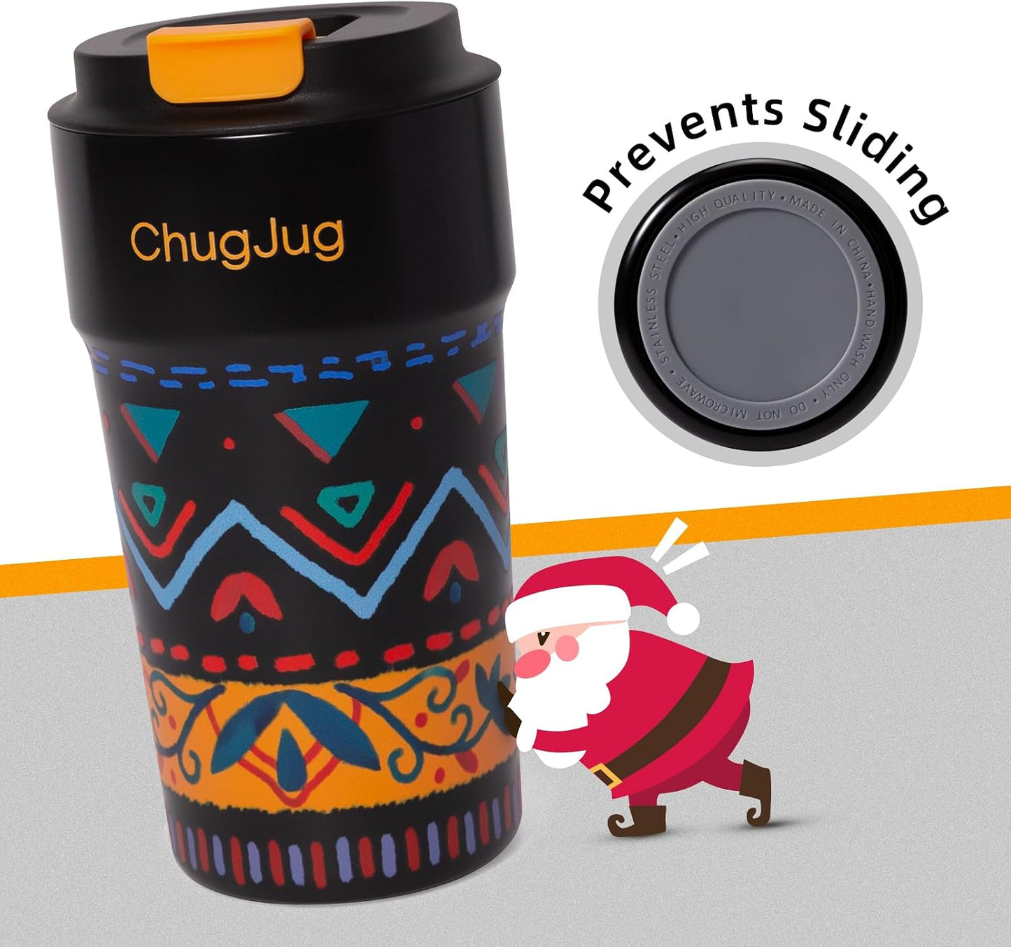 16 oz Travel Coffee Mug with Ceramic Coating, Leak-Proof Vacuum Insulated Coffee Tumbler with Lid, Reusable Double Wall Stainless Steel Travel Cup for Hot& Cold Drinks (Violet Dream)