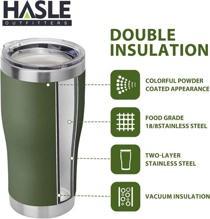 20 oz Tumbler Bulk, Stainless Steel Tumblers with Lid, Vacuum Insulated Tumbler, Double Wall Powder Coated Cup, coffee mugs, Navy Blue, 6 Pack