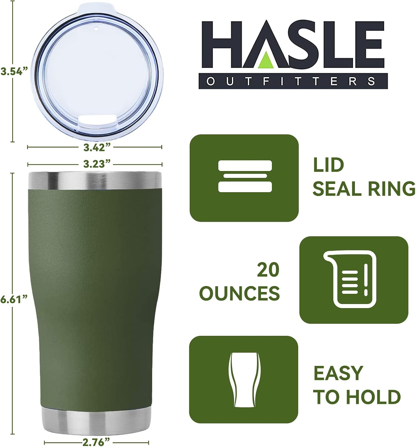 20 oz Tumbler Bulk, Stainless Steel Tumblers with Lid, Vacuum Insulated Tumbler, Double Wall Powder Coated Cup, coffee mugs, Navy Blue, 6 Pack