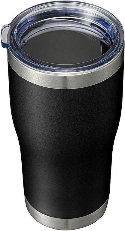 20 oz Tumbler Bulk, Stainless Steel Tumblers with Lid, Vacuum Insulated Tumbler, Double Wall Powder Coated Cup, coffee mugs, Navy Blue, 6 Pack