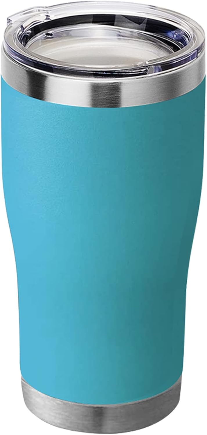20 oz Tumbler Bulk, Stainless Steel Tumblers with Lid, Vacuum Insulated Tumbler, Double Wall Powder Coated Cup, coffee mugs, Navy Blue, 6 Pack