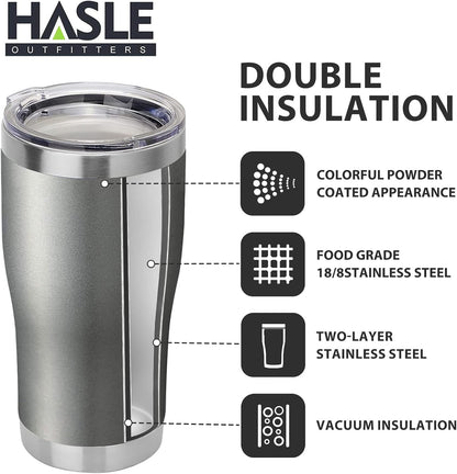 20 oz Tumbler Bulk, Stainless Steel Tumblers with Lid, Vacuum Insulated Tumbler, Double Wall Powder Coated Cup, coffee mugs, Navy Blue, 6 Pack