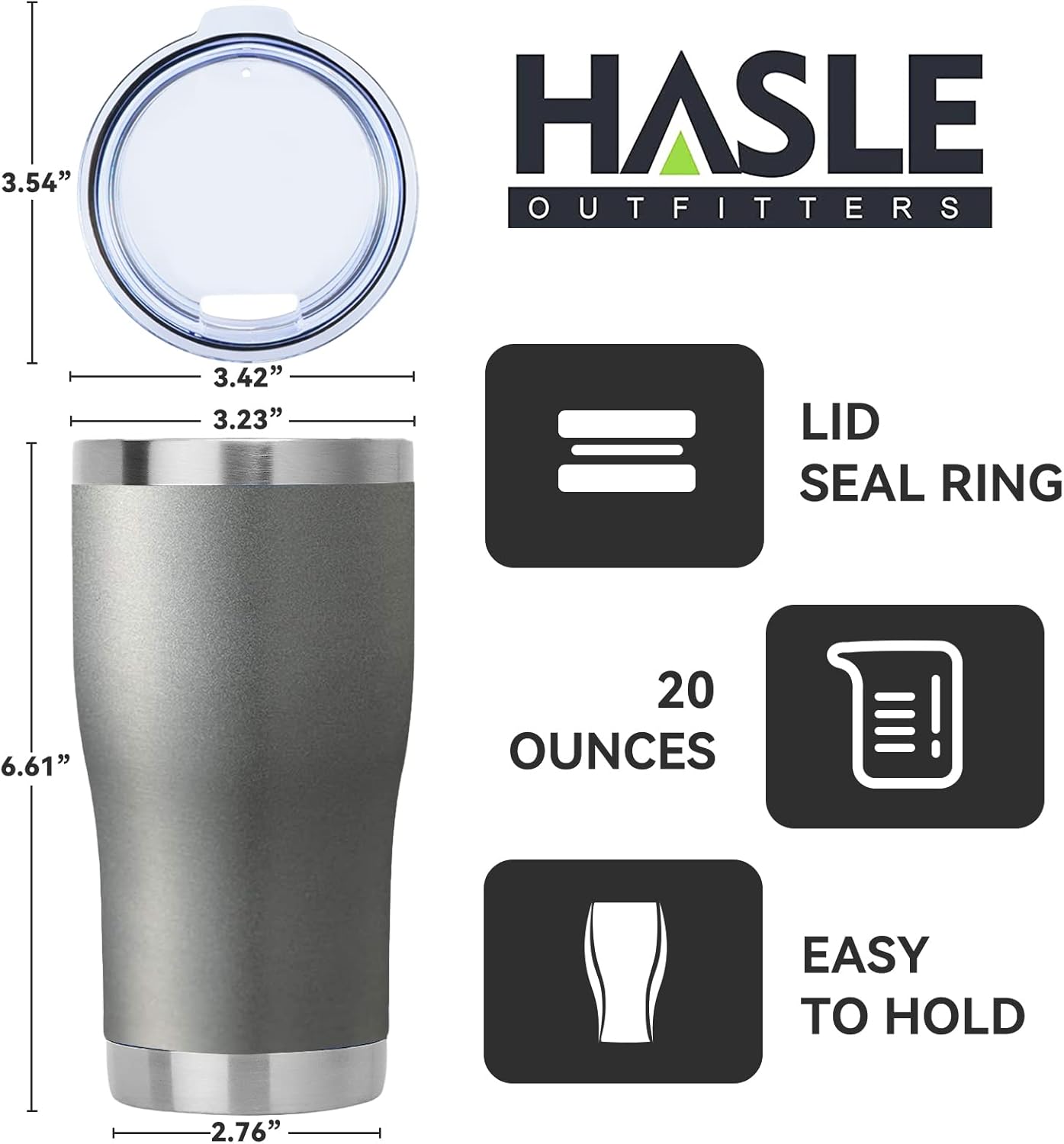 20 oz Tumbler Bulk, Stainless Steel Tumblers with Lid, Vacuum Insulated Tumbler, Double Wall Powder Coated Cup, coffee mugs, Navy Blue, 6 Pack