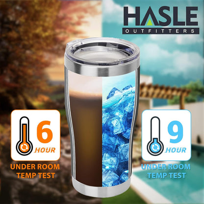 20 oz Tumbler Bulk, Stainless Steel Tumblers with Lid, Vacuum Insulated Tumbler, Double Wall Powder Coated Cup, coffee mugs, Navy Blue, 6 Pack