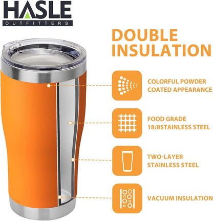 20 oz Tumbler Bulk, Stainless Steel Tumblers with Lid, Vacuum Insulated Tumbler, Double Wall Powder Coated Cup, coffee mugs, Navy Blue, 6 Pack