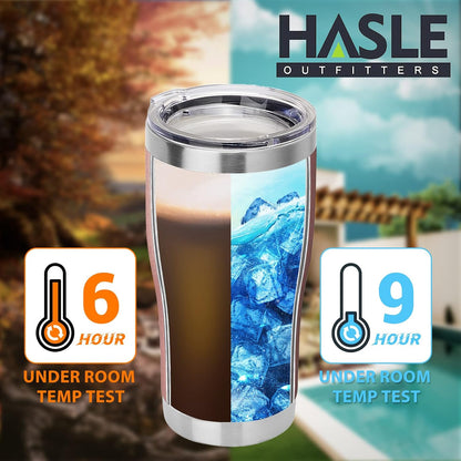 20 oz Tumbler Bulk, Stainless Steel Tumblers with Lid, Vacuum Insulated Tumbler, Double Wall Powder Coated Cup, coffee mugs, Navy Blue, 6 Pack