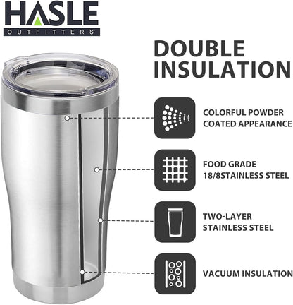 20 oz Tumbler Bulk, Stainless Steel Tumblers with Lid, Vacuum Insulated Tumbler, Double Wall Powder Coated Cup, coffee mugs, Navy Blue, 6 Pack