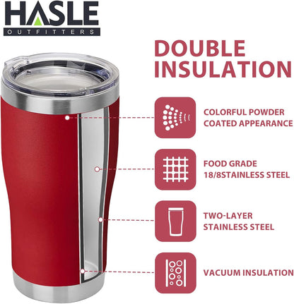 20 oz Tumbler Bulk, Stainless Steel Tumblers with Lid, Vacuum Insulated Tumbler, Double Wall Powder Coated Cup, coffee mugs, Navy Blue, 6 Pack