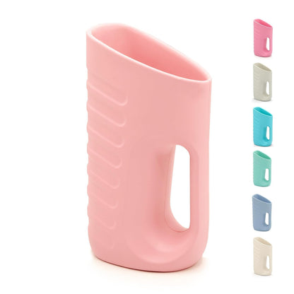 Baby Bath Rinse Cup & Rinser – 1000ml Soft EVA, 0.3lb Lightweight, BPA-Free Bath Water Pourer, Baby Bath Pitcher, Shower Cup for Kids (Pink)