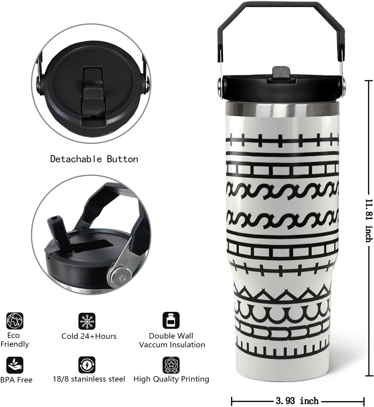 30oz Hidden Message Flip Tumbler With Lid and Straw,Checkered CoffeeTravel Mug Cup Water Botter,White Elephant Gifts,Office Humor Funny Gifts
