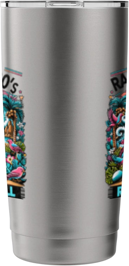 Raised On 80's Rock N Roll - Rock Band - Hair Band Stainless Steel Insulated Tumbler