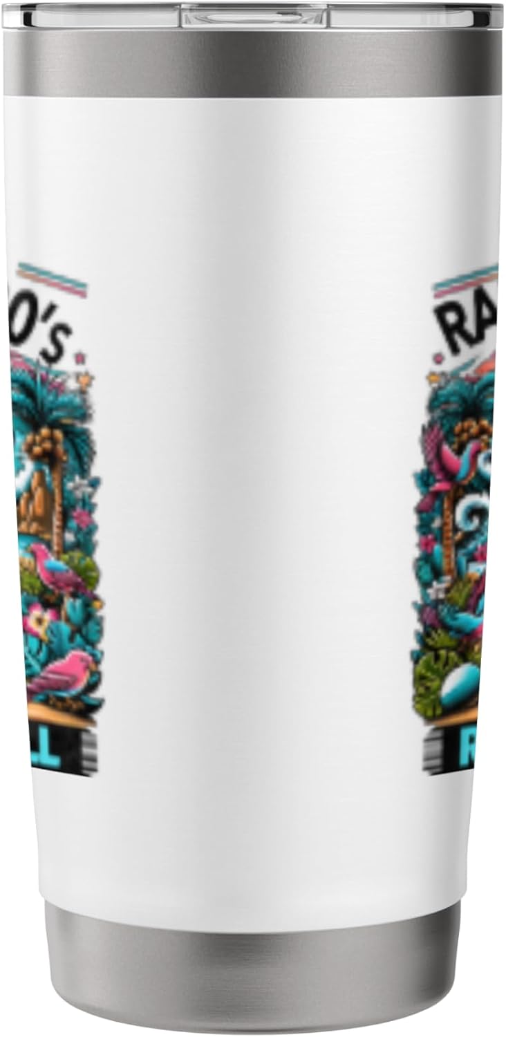 Raised On 80's Rock N Roll - Rock Band - Hair Band Stainless Steel Insulated Tumbler