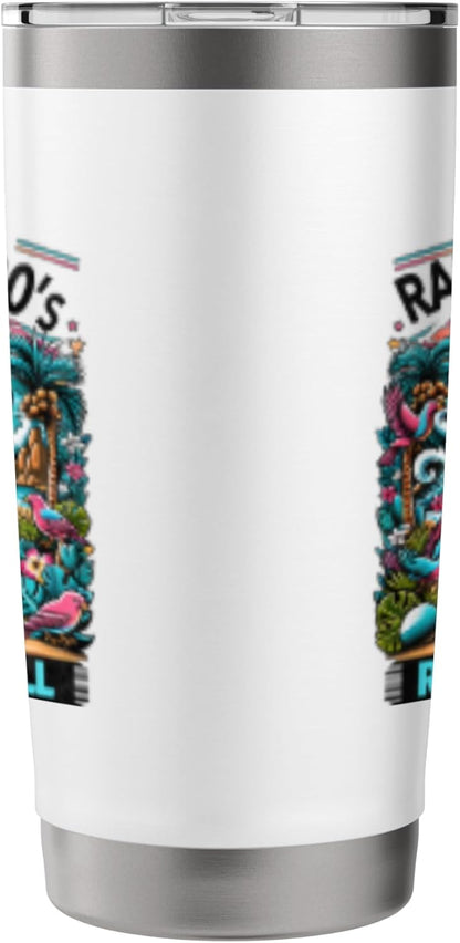 Raised On 80's Rock N Roll - Rock Band - Hair Band Stainless Steel Insulated Tumbler