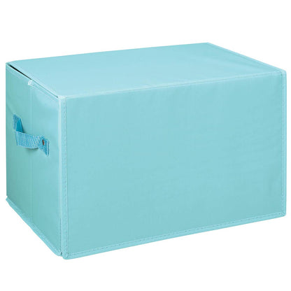 Fox Valley Traders Foldover Toy Box with Play Mat, Blue Garage