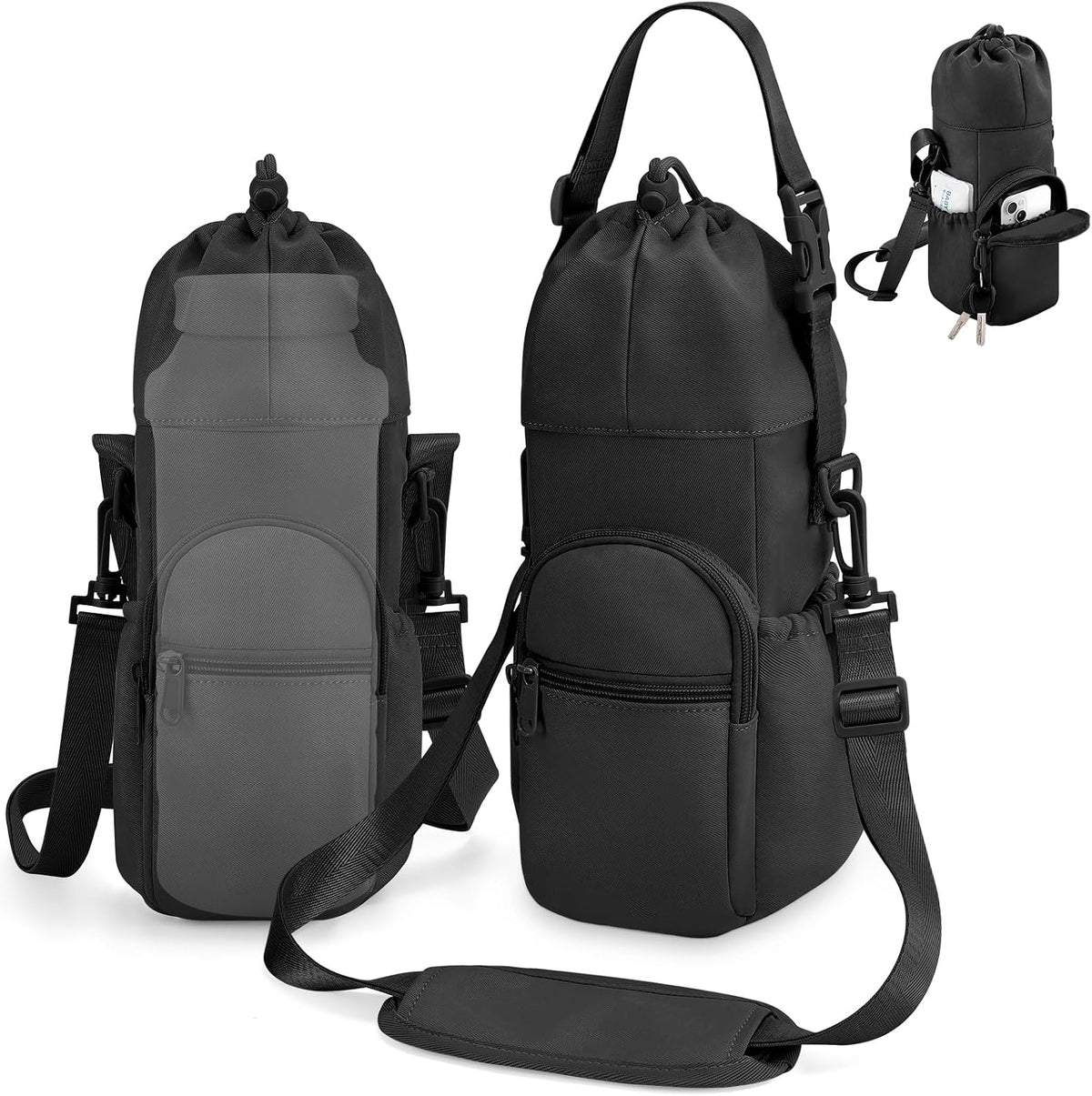 Portable Travel Bag for Breast Milk Cooler, Fits Milk Cooler & Portable BreastMilk Chiller, Leakproof,Insulated & Scratch-Resistant Bottle Carrier with Shoulder Strap & Extra Storage