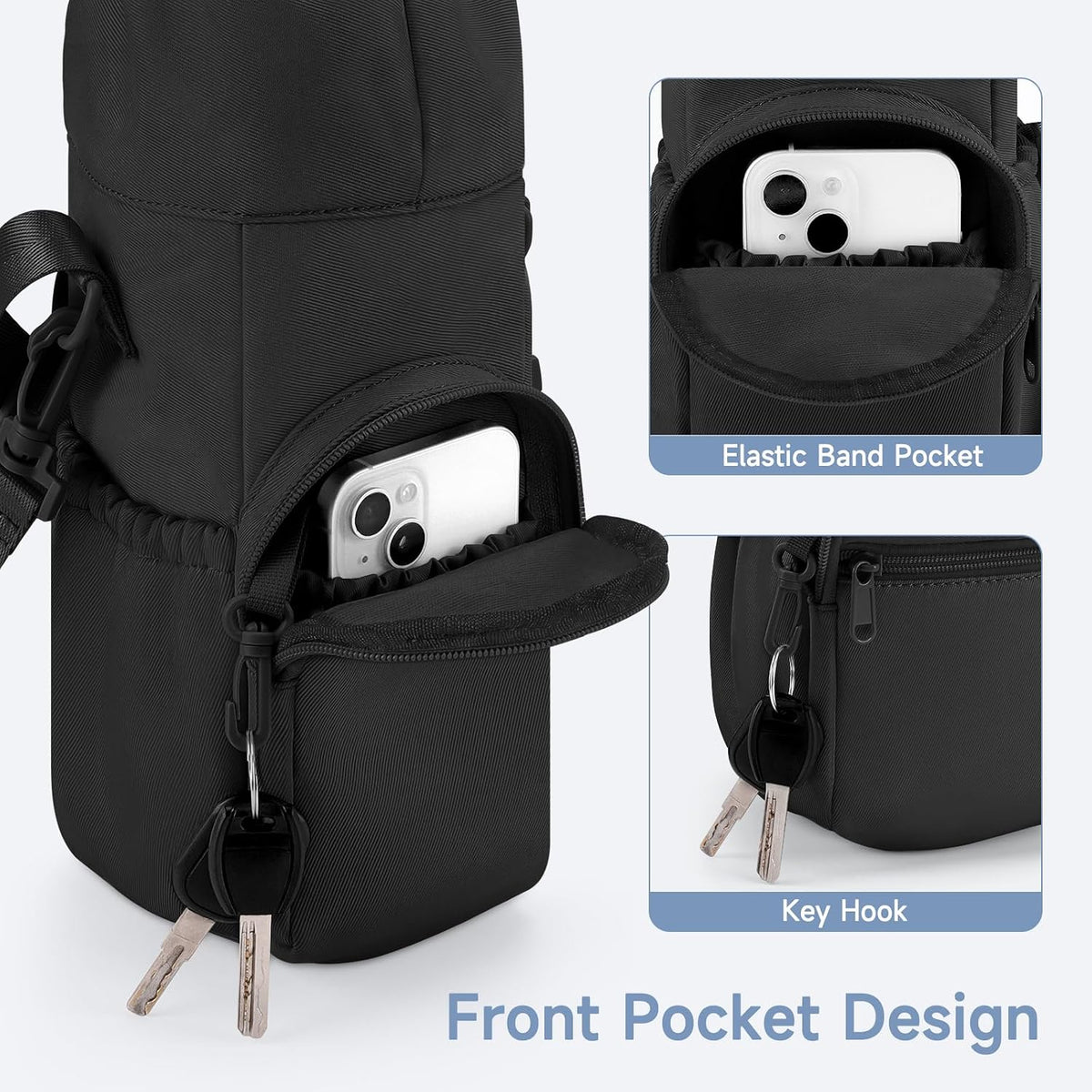 Portable Travel Bag for Breast Milk Cooler, Fits Milk Cooler & Portable BreastMilk Chiller, Leakproof,Insulated & Scratch-Resistant Bottle Carrier with Shoulder Strap & Extra Storage