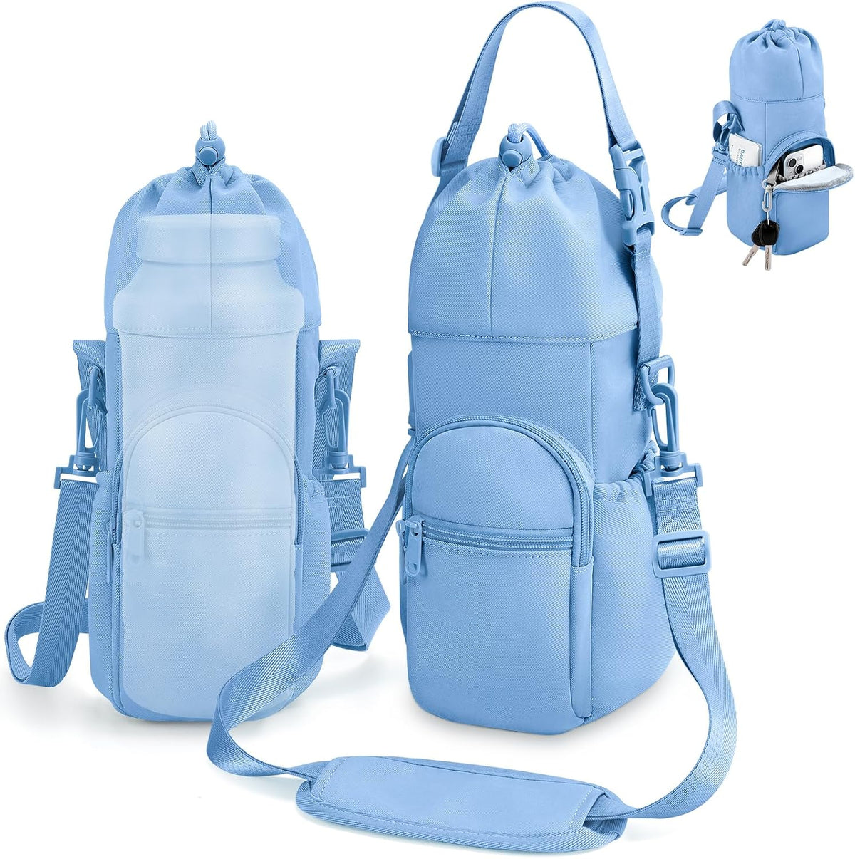 Portable Travel Bag for Breast Milk Cooler, Fits Milk Cooler & Portable BreastMilk Chiller, Leakproof,Insulated & Scratch-Resistant Bottle Carrier with Shoulder Strap & Extra Storage